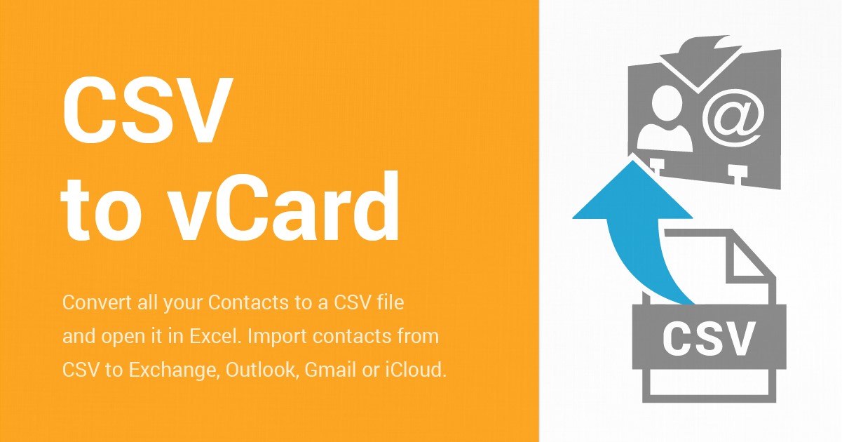 Convert CSV to vCard files using Free Contacts Converter software